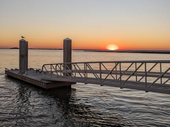 Sapelo Island Dock at Sunset | copyright prettysocialatl LLC